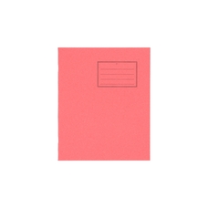 Classmates 8x6.5" Exercise Book 48 Page, 6mm Ruled With Margin, Red - Pack of 100